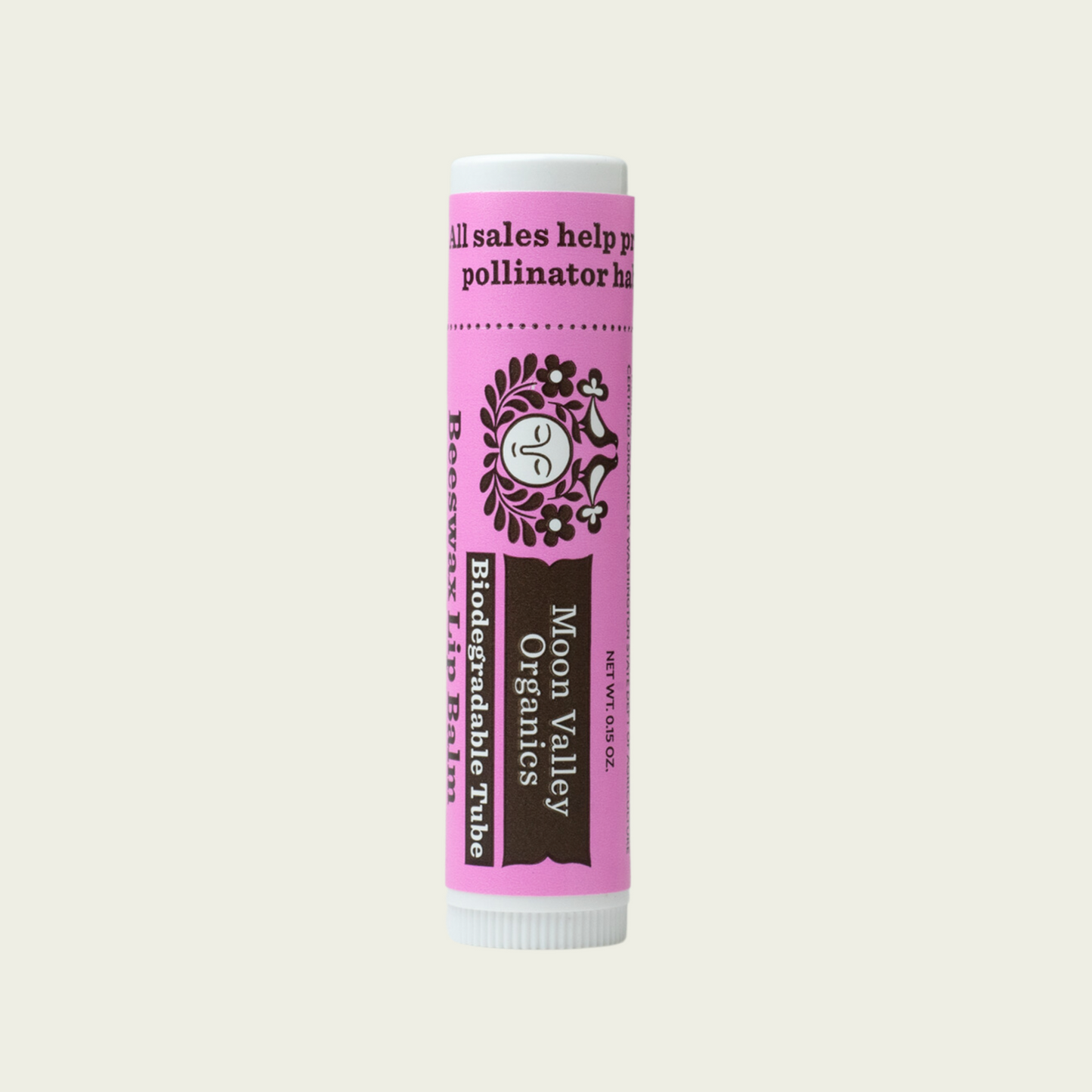 Moon Valley Organics Beeswax Lip Balm Juicy Blackberry Flavor