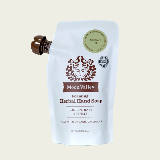 Moon Valley Organics Foaming Herbal Hand Soap Refill Front Siberian Fir