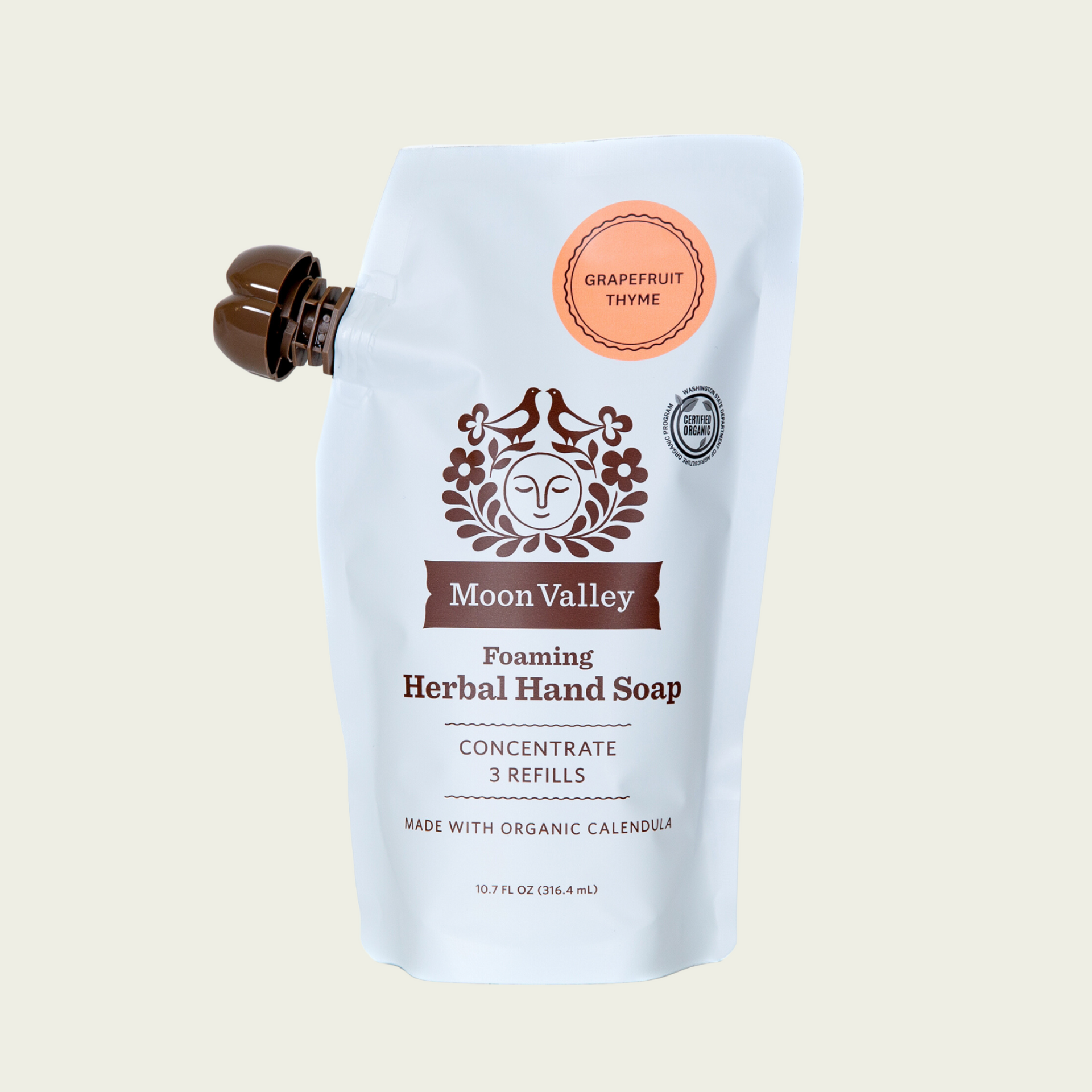 Grapefruit Thyme Foaming Herbal Hand Soap - Concentrated Refill