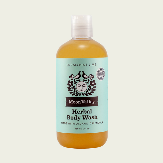 Moon Valley Organics Herbal Body Wash Eucalyptus Lime Bottle