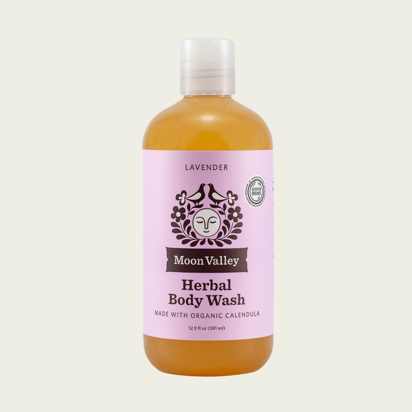 Moon Valley Organics Herbal Body Wash Lavender Bottle