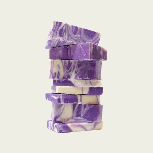 Moon Valley Organics Lavender Swirl Soap Bar Package Free