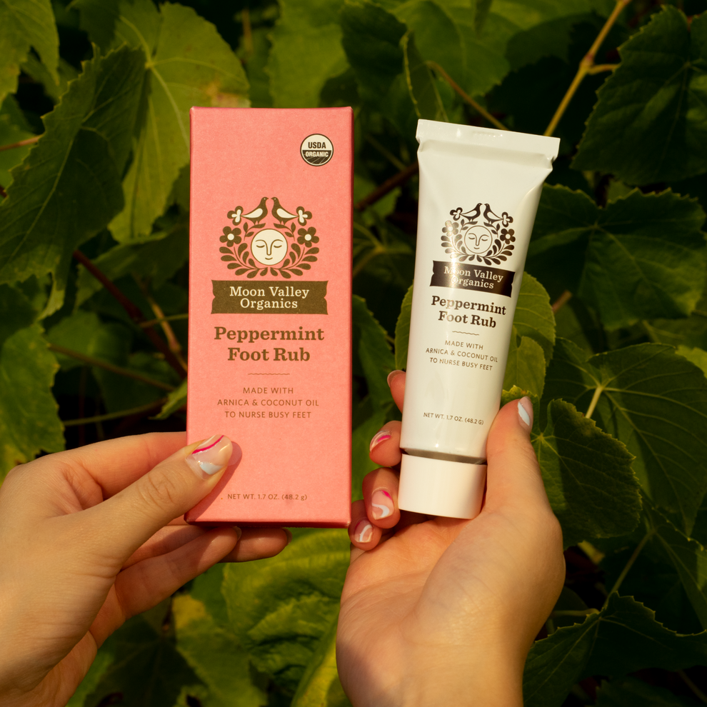 Herbal Peppermint Foot Rub Moon Valley Organics
